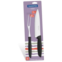 Набір кухарський ніж та виделка для м'яса Tramontina Plenus (23498/010)