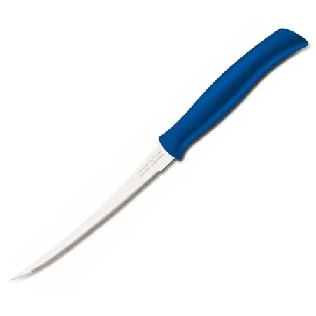 Нож для томатов Tramontina Athus синий в блистере, 127 мм (23088/915)