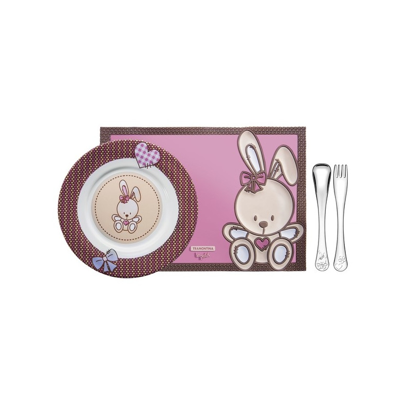 Набор детской посуды Tramontina Baby le Petit Pink (64250/685)