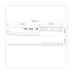 Нож поварской Tramontina Century, 180 мм (24024/107)