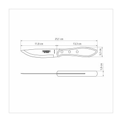 Нож для стейка Tramontina Polywood Jumbo дуб 127 мм (21185/045)