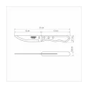 Нож для стейка Tramontina Polywood Jumbo дуб 127 мм (21116/045)