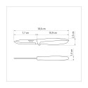 Нож для овощей Tramontina Plenus черный, 76 мм (23420/003)