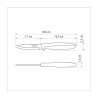 Нож для овощей Tramontina Plenus в блистере черный 76 мм (23420/103)