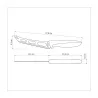 Сырный нож Tramontina Plenus, серый в блистере 152 мм (23429/166)