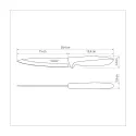 Разделочный нож Tramontina Plenus серый в блистере 152 мм (23424/166)