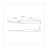 Обвалочный нож Tramontina Plenus, черный в блистере 127 мм (23425/105)