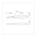 Нож шкуросъемный Tramontina Plenus черный в блистере, 76 мм (23419/163)