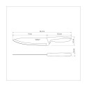 Нож шеф Tramontina Plenus серый в блистере, 203 мм (23426/168)