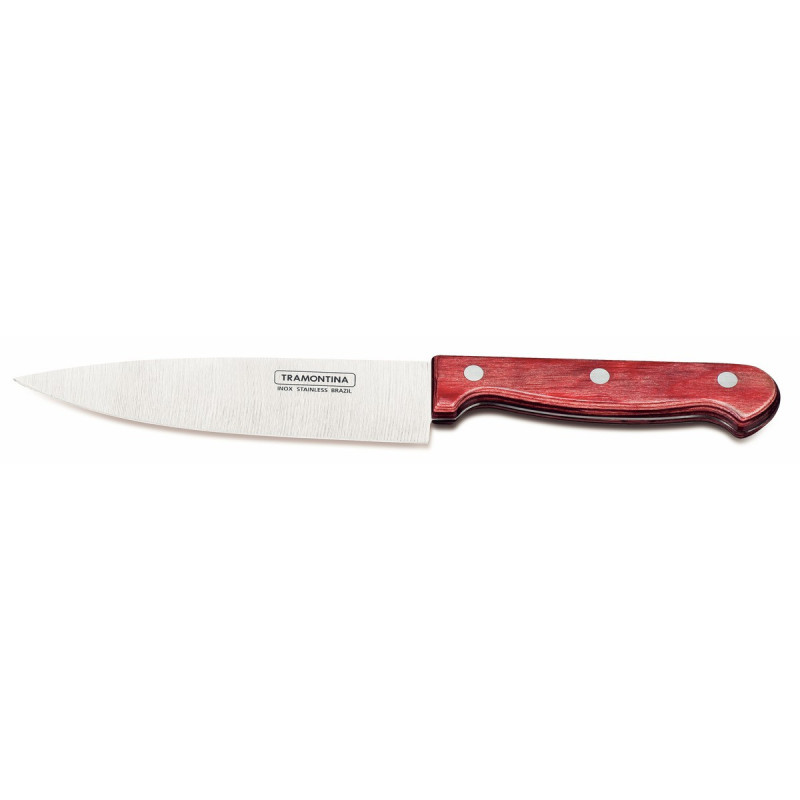Нож кухонный Tramontina Polywood 152 мм, красное дерево (21131/076)