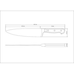 Нож поварской Tramontina Century, 203 мм (24011/108)