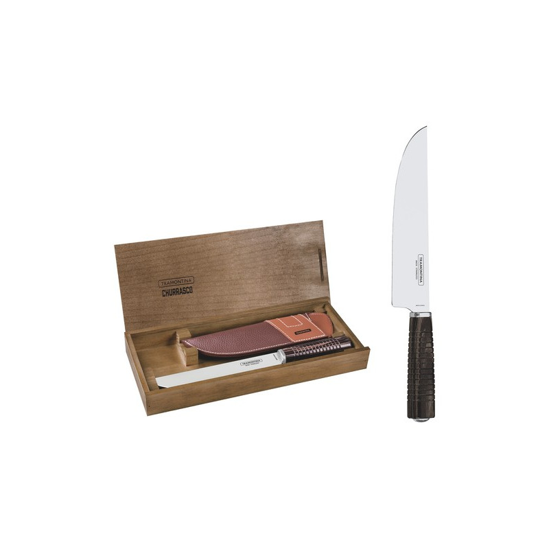 Нож для барбекю Tramontina Polywood с чехлом в подарочной коробке 203 мм (29899/565)
