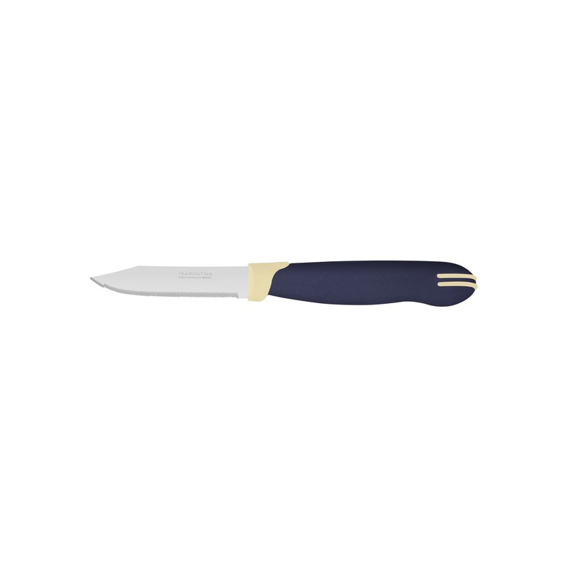Набор из 2-х ножей для овощей Tramontina Multicolor с зубчиками 76 мм (23528/213)