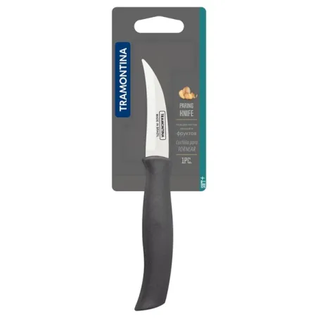 Шкірозйомних ніж для овочів Tramontina Soft Plus сірий 76 мм (23659/163)