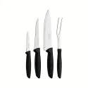 Набір ножів з 4-х предметів Tramontina Plenus black (23498/031)