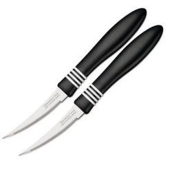 Набор из 2-х ножей для томатов COR&COR Tramontina 76 мм черная ручка (23462/203)