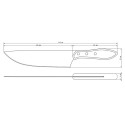 Нож для мяса Tramontina Polywood Barbecue широкий 203 мм (21191/148)
