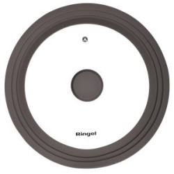 Універсальна скляна кришка Ringel Universal з силіконовим обідком 24/26/28 см (RG-9303)