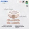 Набір дитячого посуду Tramontina Baby Le Petit 3 шт. рожевий (23797/403)