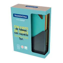 Набор разделочных досок Tramontina Mixcolor с подставкой, 4шт (25099/940)