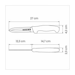 Нож с двухсторонним лезвием Tramontina Profissional Master white, 127 мм (24600/185)