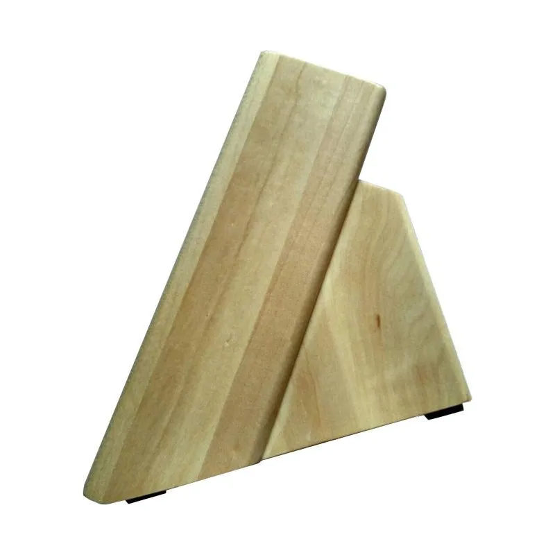 Деревянная подставка из клена для 4 ножей и ножниц ДПН-1