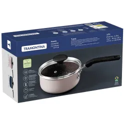 Ковш Tramontina Tunis (1,35 л) 16 см pink с керамическим покрытием (28723/416)