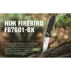 Ніж складний Ganzo (FB7601-BK) чорний