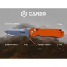 Ніж складний Ganzo (G7452P-OR) помаранчевий