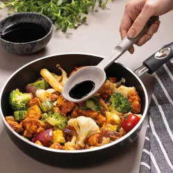 Ложка кухонная силиконовая Tramontina Softta серая (25852/160)