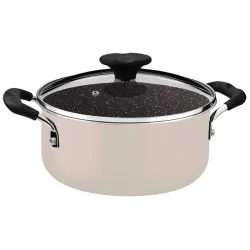 Кастрюля Tramontina Tunis (2,9л) 20 см pink с керамическим покрытием (28722/420)