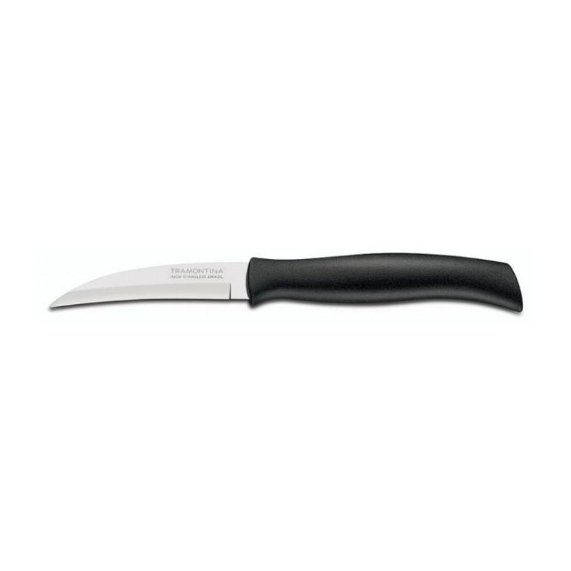 Нож овощной шкуросьемный Tramontina Athus black 76мм (23079/003)