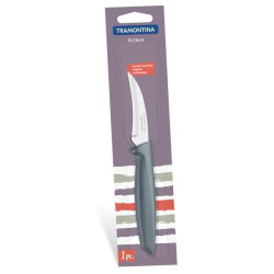 Нож шкуросъемный Tramontina Plenus серый в блистере, 76 мм (23419/163)