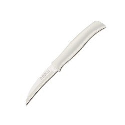 Овощной шкуросьемный нож Tramontina Athus white 76 мм в блистере (23079/183)