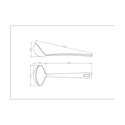 Блинный половник Tramontina Utilita черный (25129/100)