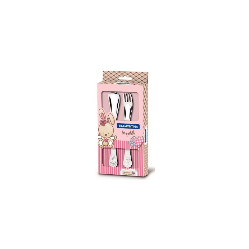 Набор детских столовых приборов Tramontina Baby Le Petit, розовый, 2 предмета (66973/015)